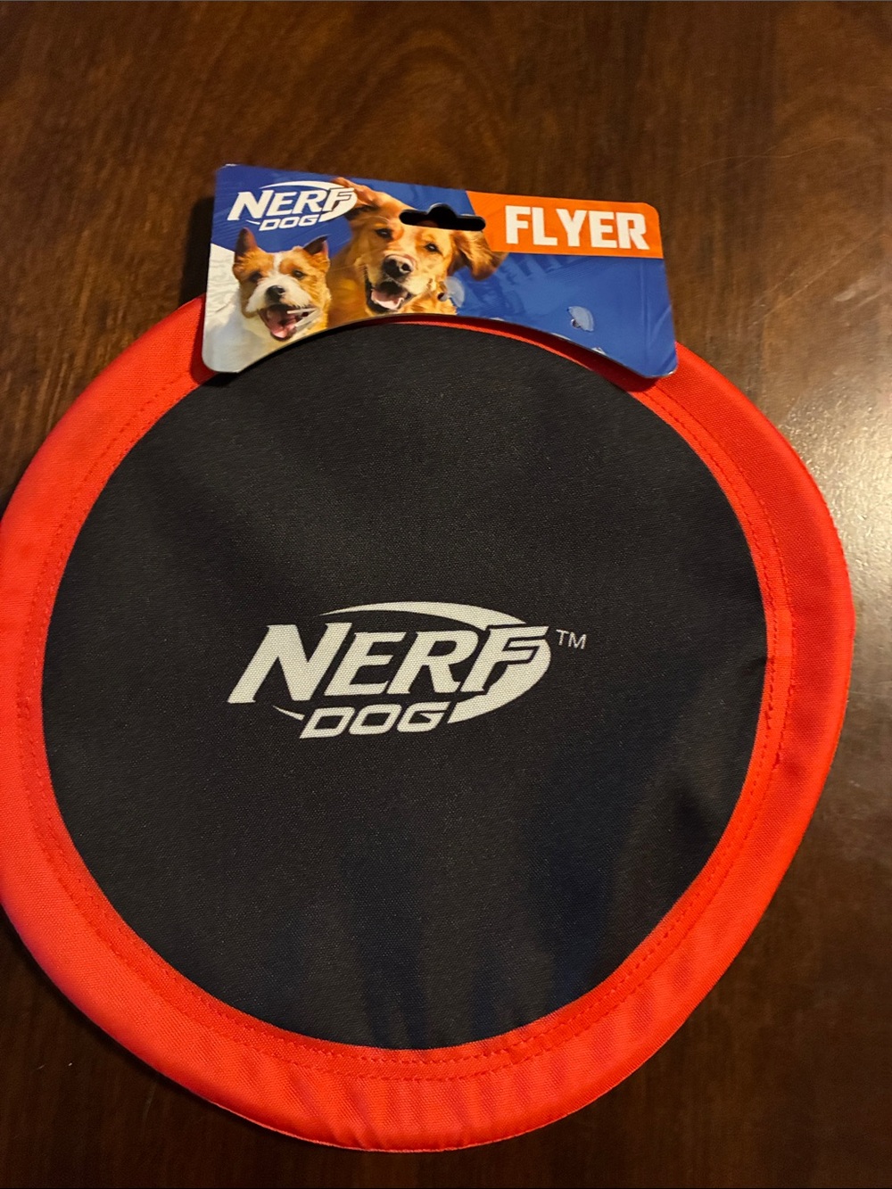 Nerf Dog Black and Red Flyer